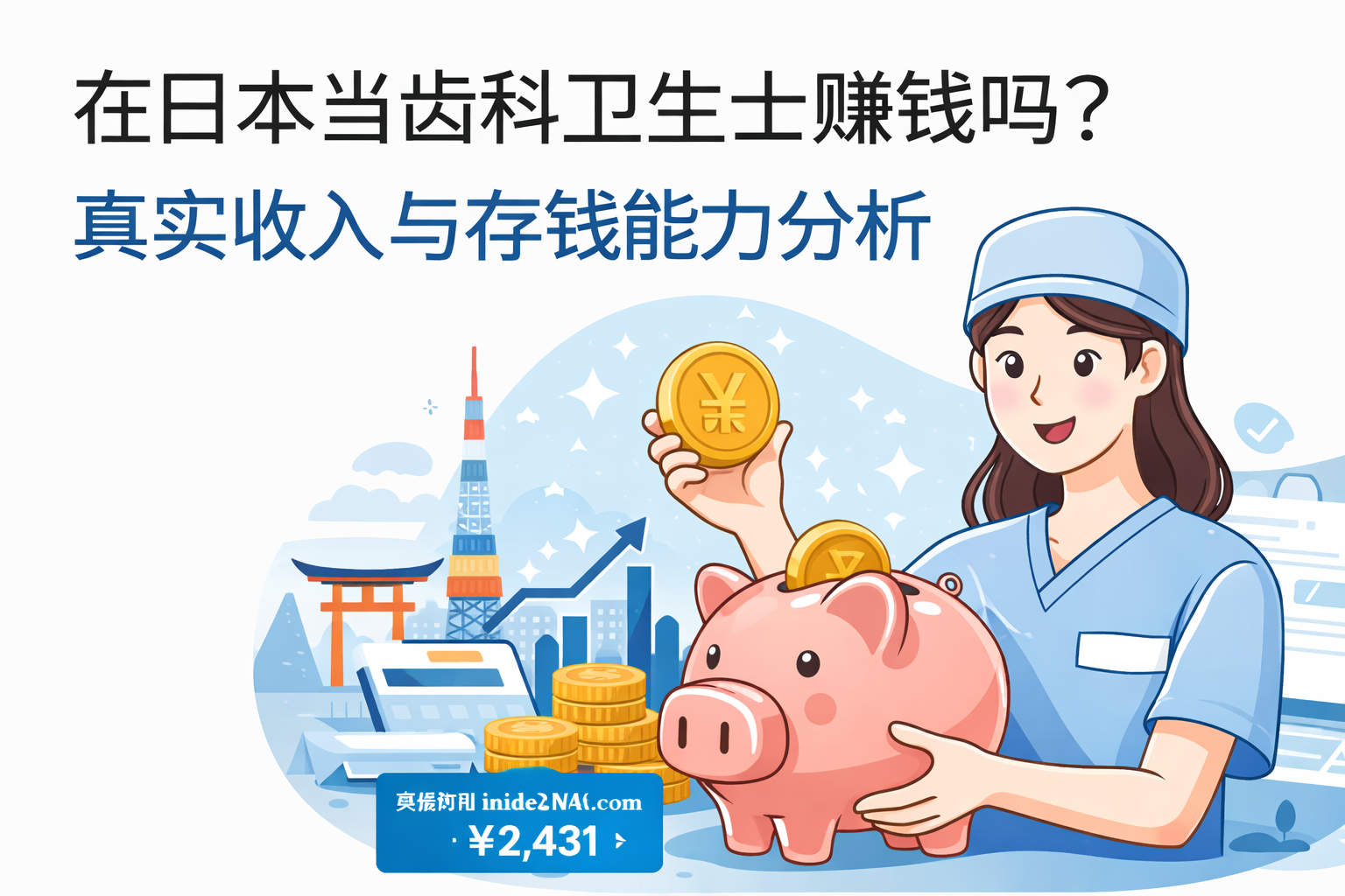 在日本当齿科卫生士能赚钱吗?真实收入与存钱能力分析